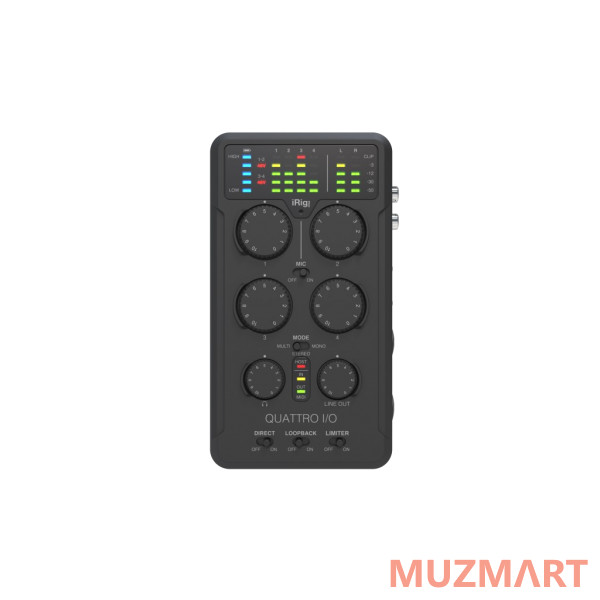 IK Multimedia IRIG-Pro-QUATTRO-IN Аудио и MIDI-интерфейс для мобильных устройств
