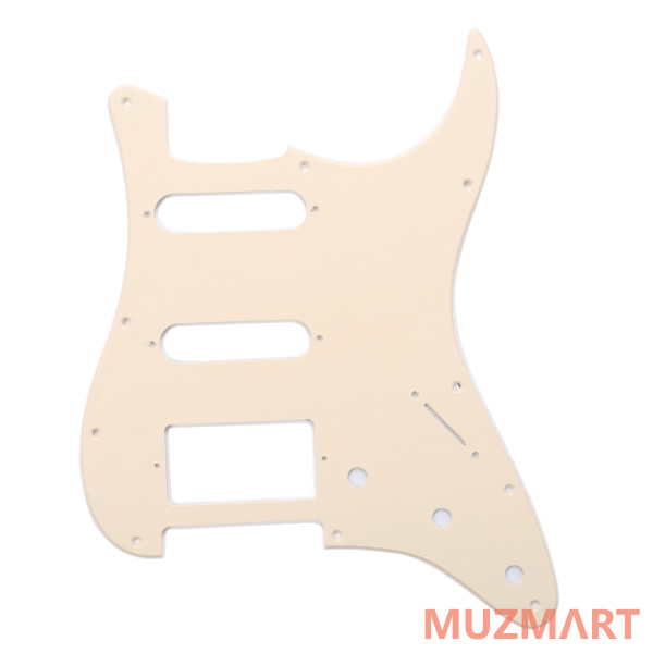 Musiclily MX0317 Пикгард для Fender Stratocaster HSS, 1 слой, кремовый