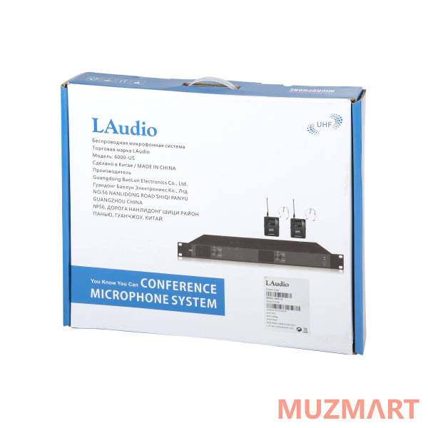 LAudio 6000-US Беспроводная микрофонная система, 2 головных микрофона