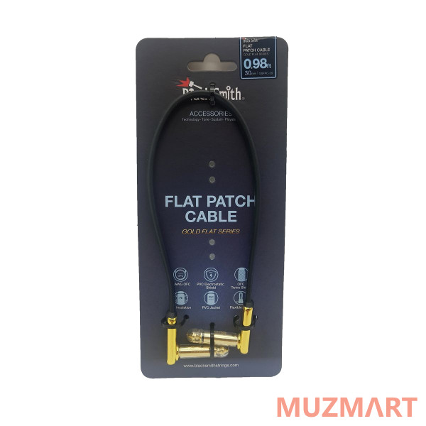 BlackSmith Patch Cable Gold Flat 0.98ft GSFPC-30 Патч-кабель
