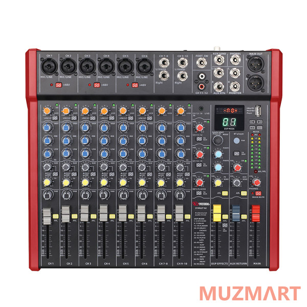 Volta STARLET 62 Компактный микшерный пульт с многоформатным аудиоплеером, цифровым процессором эффектов и аудиоинтерфейсом