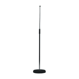 ECO MS014 Black Прямая микрофонная стойка с чугунным основанием с резиновым антивибрационным кольцом