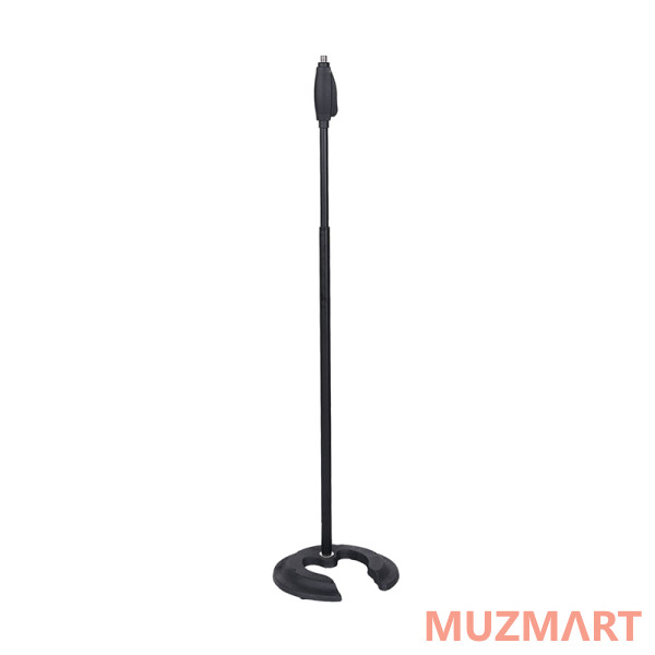 ECO MS100 Black Прямая микрофонная стойка с чугунным основанием