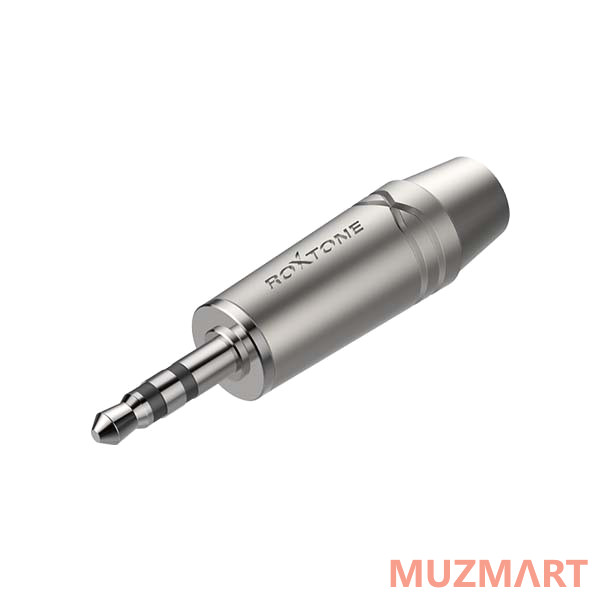 Roxtone RMJ3PP-65-NN Металлический разъем 3,5мм стерео Jack