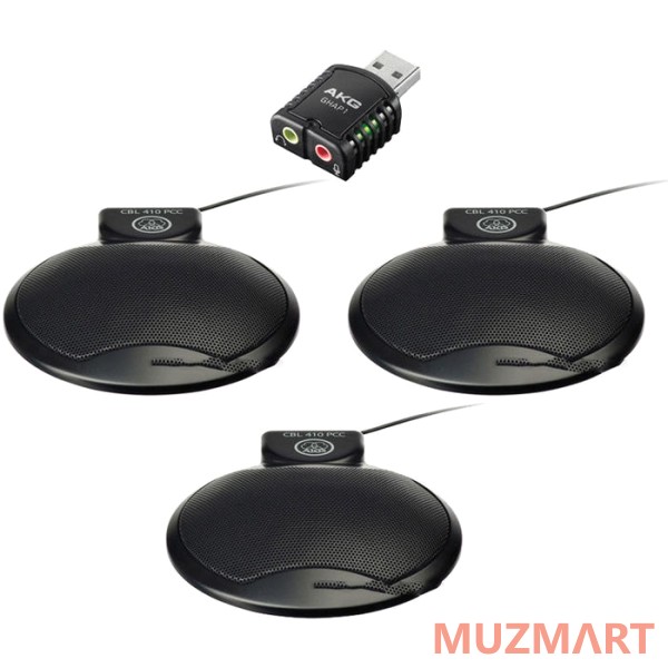 AKG CBL410 Conference Set Black Набор настольных микрофонов для конференций через PC
