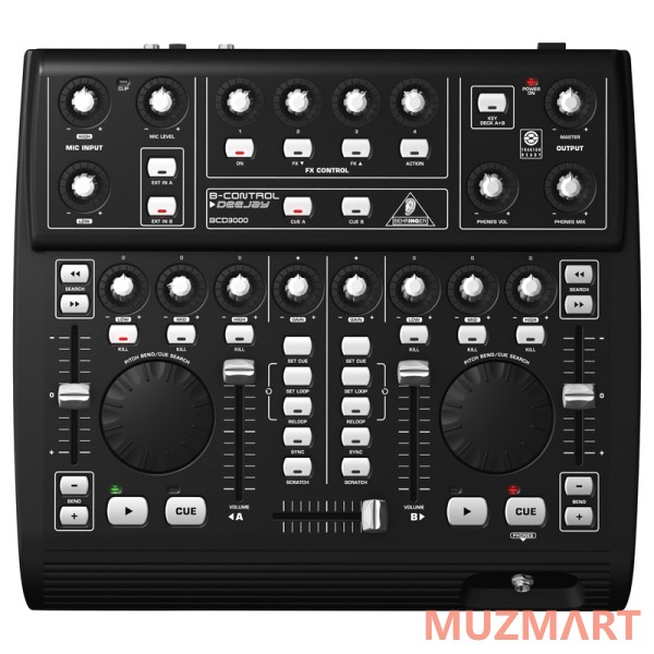 Behringer BCD3000 B-CONTROL Deejay DJ-станция для воспроизведения, микширования и скретчинга