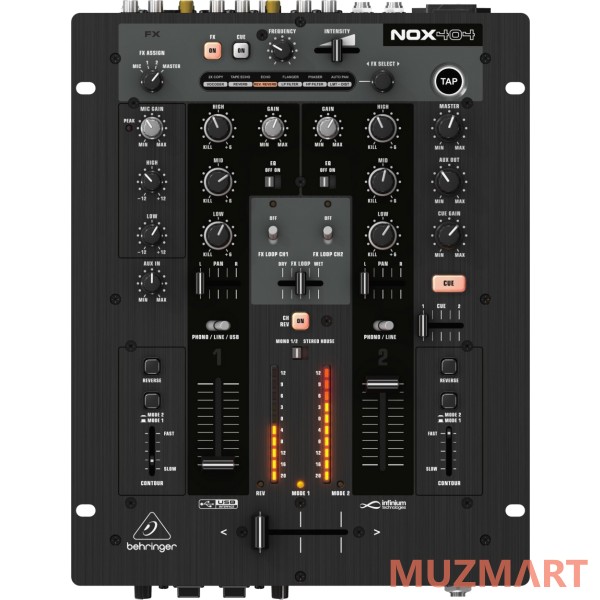 Behringer NOX404 DJ-микшер со встроенным USB интерфейсом