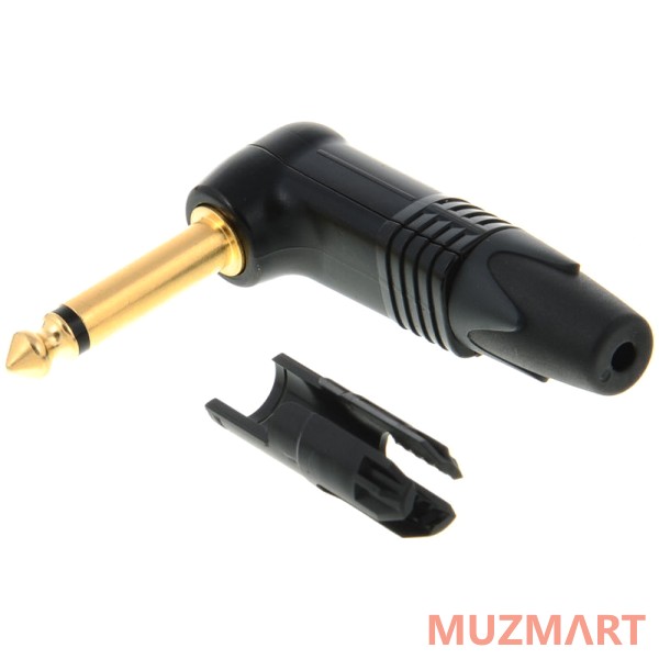 Neutrik NP2RX-B Кабельный разъем Jack 6.3мм TS моно штекер угловой