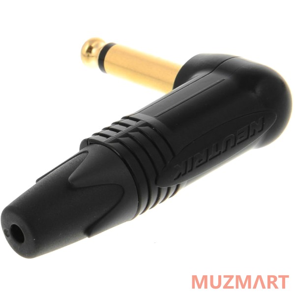 Neutrik NP2RX-B Кабельный разъем Jack 6.3мм TS моно штекер угловой