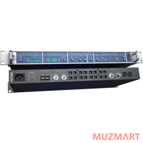 RME ADI-648 128 канальный конвертер, 24 Bit / 96 kHz, MADI <> ADAT, 19", 1U