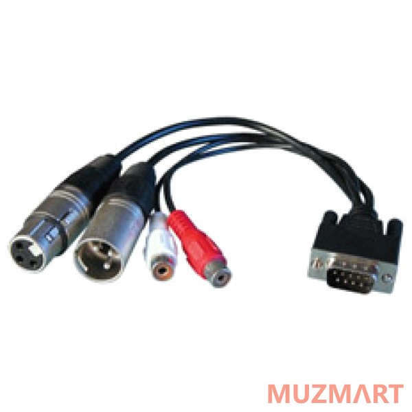 RME Digital Breakoutcable AES/EBU & SPDIF - 9pole SubD на 2 x Cinch Digital, 2 x XLR Digital, для HDSP 9632, DIGI 96/8 PA, HDSPe AIO