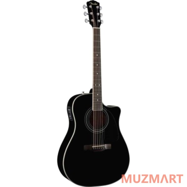 Fender CD-140SCE Dreadnought Black Гитара 6 струнная со звукоснимателем