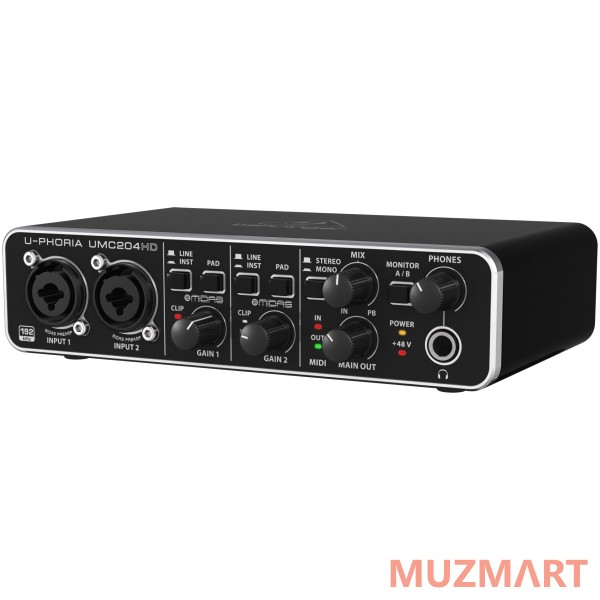 Behringer UMC204HD USB интерфейс