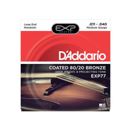 D'Addario EXP77 Coated Phosphor Bronze 11-40 Струны для мандолины