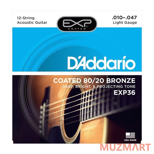 D'Addario EXP36 Струны для 12-ти струнной гитары