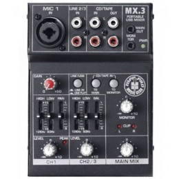Topp Pro MX.3 Компактный микшерный пульт с USB интерфейсом