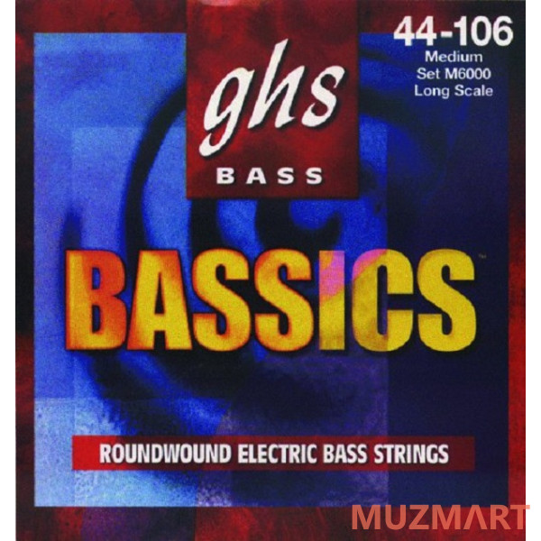 GHS STRINGS M6000 BASSICS Струны для бас-гитары