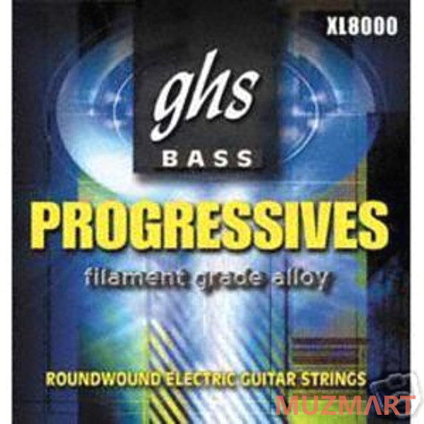 GHS STRINGS XL8000 PROGRESSIVES Струн для бас-гитары, 035-095