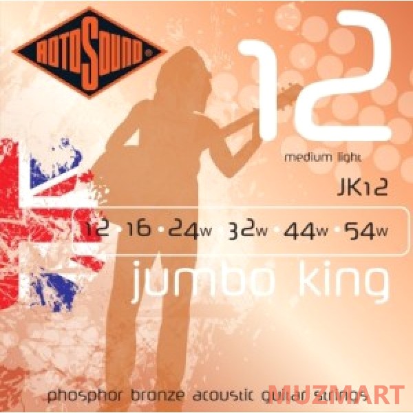Rotosound JK12 STRINGS PHOSPHOR BRONZE Струны для акустической гитары