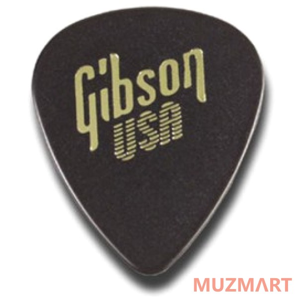 Gibson APRGG-73H 1/2 GROSS BLACK WEDGE STYLE/HEAVY Медиатор (в упаковке 72 штуки)