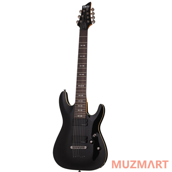 Schecter Omen-7 Active BLK Электрогитара семиструнная