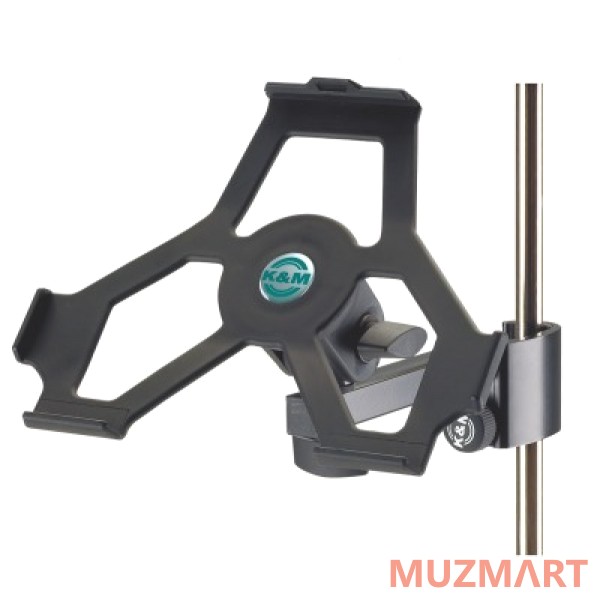 K&M 19722-000-55 Держатель для iPad2 с креплением на микрофонную стойку