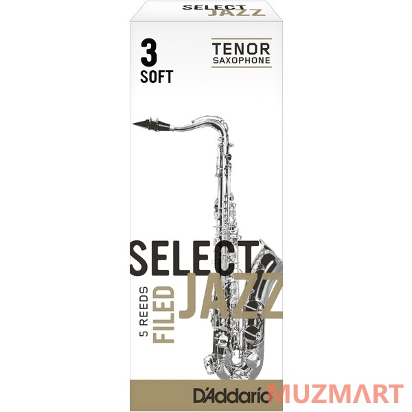 Rico RSF05TSX3S Select Jazz Filed 3S Трости для саксофона тенор, 5 шт
