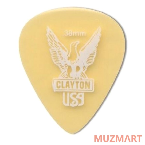 Clayton US38/12 Набор медиаторов, стандартные 0.38 mm 12 шт.