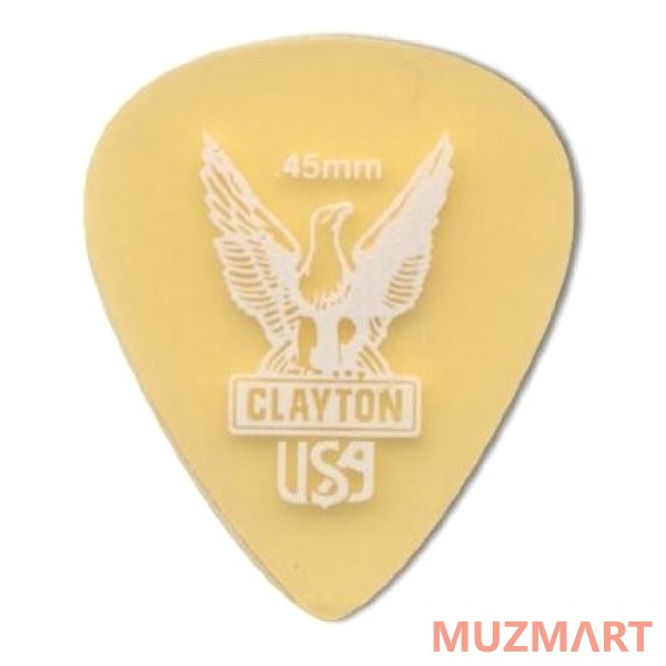 Clayton US45/12 Набор медиаторов, стандартные 0.45 mm 12 шт.