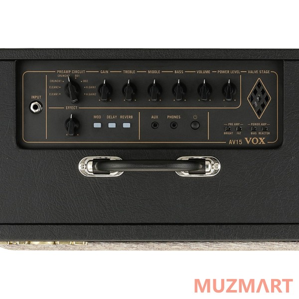 Vox AV15 ANALOG VALVE AMPLIFIER Aналоговый ламповый усилитель, 15Вт