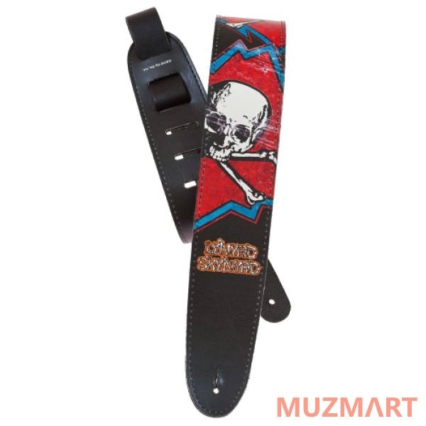 Planet Waves 25LLS02 Кожаный гитарный ремень, Skull