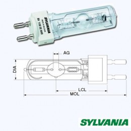 Sylvania BA700SE NHR(MSR700/2) Лампа газоразрядная