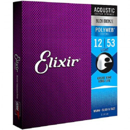 Elixir 11050 Polyweb ANTI-RUST Light Струны  для акустической гитары