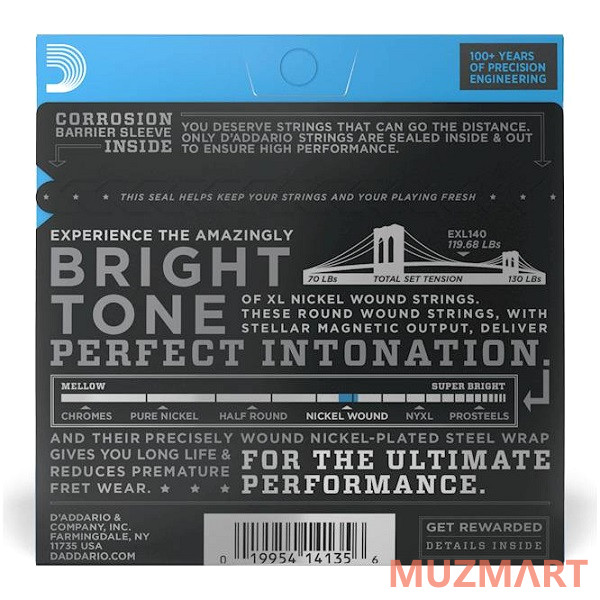 D'Addario EXL140 Струны для электрогитары