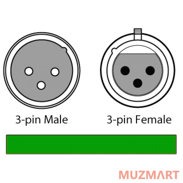 Chauvet DMX3P5FT DMX Cable Кабель DMX 1,5-метровый, 3pin XLR разъемы