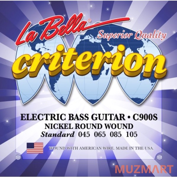 La Bella C900S Standard Струны для 4-х струнной бас-гитары