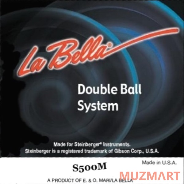 La Bella S500M Medium Струны для 4-х струнной безголовой бас-гитары