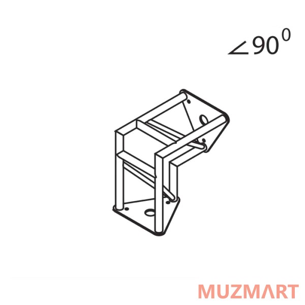Imlight T28/31-26 Стыковочный угол 90 градусов, d28х2 \ d16х2мм