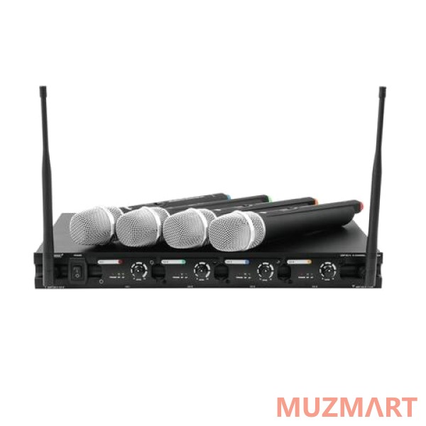 Omnitronic UHF-204 Wireless Mic System 863-865MHz 4-канальный приемник