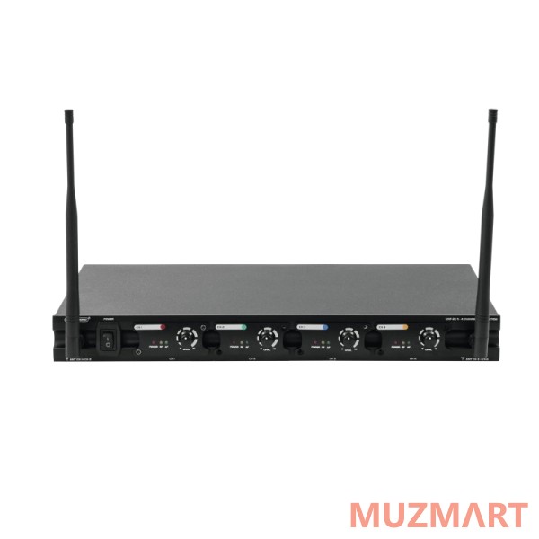 Omnitronic UHF-204 Wireless Mic System 863-865MHz 4-канальный приемник