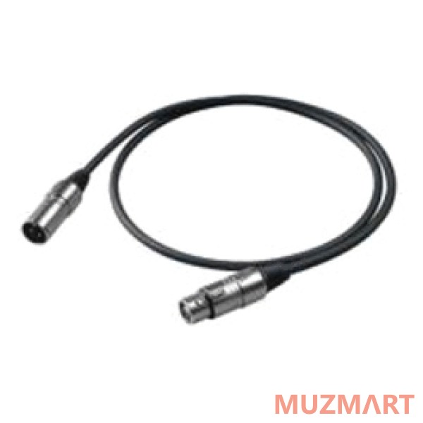 Proel BULK250LU05 Кабель микрофонный XLR-XLR, 0,5 м