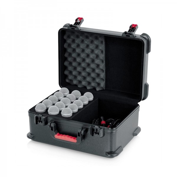 Gator GTSA-MIC15 Пластиковый кейс для 15 проводных микрофонов