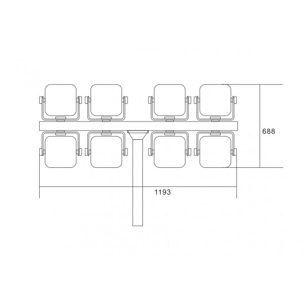 Involight SBL1008 LED PAR