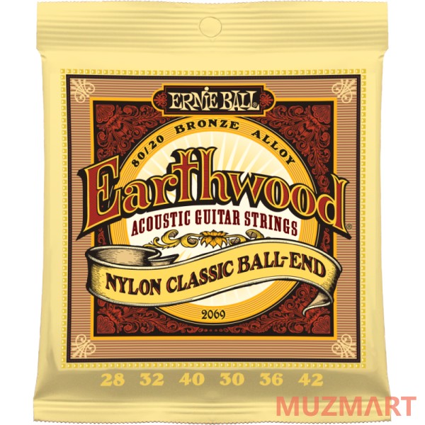 Ernie Ball 2069 Нейлоновые струны, шариковый оконечник