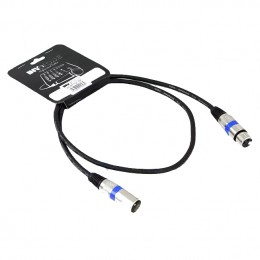 Invotone ACM1101BK Кабель микрофонный XLR-XLR, длина 1 м