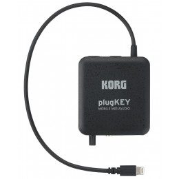 Korg plugKEY-BK портативный аудио/миди интерфейс, цвет черный