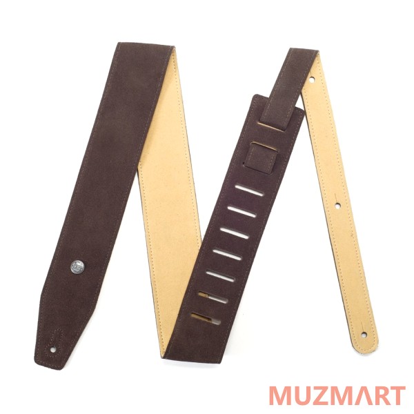 Dunlop BMF-S02 Suede Mahogany ремень гитарный, замша, коричневый