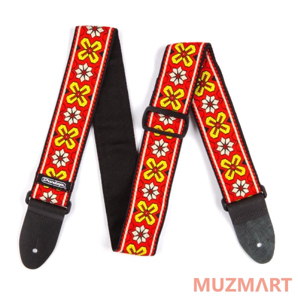 Dunlop D67-03RD Jacquard Avalon Red ремень гитарный, жаккард